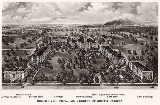 Drawing of the University of South Dakota Campus