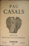 Pau Casals Festival poster featuring Bach Mozart Beethoven