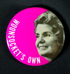 Woonsocket's Own campaign button for George McGovern