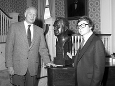 The Bronze Bust of Governor Peter Norbeck at the University of South Dakota