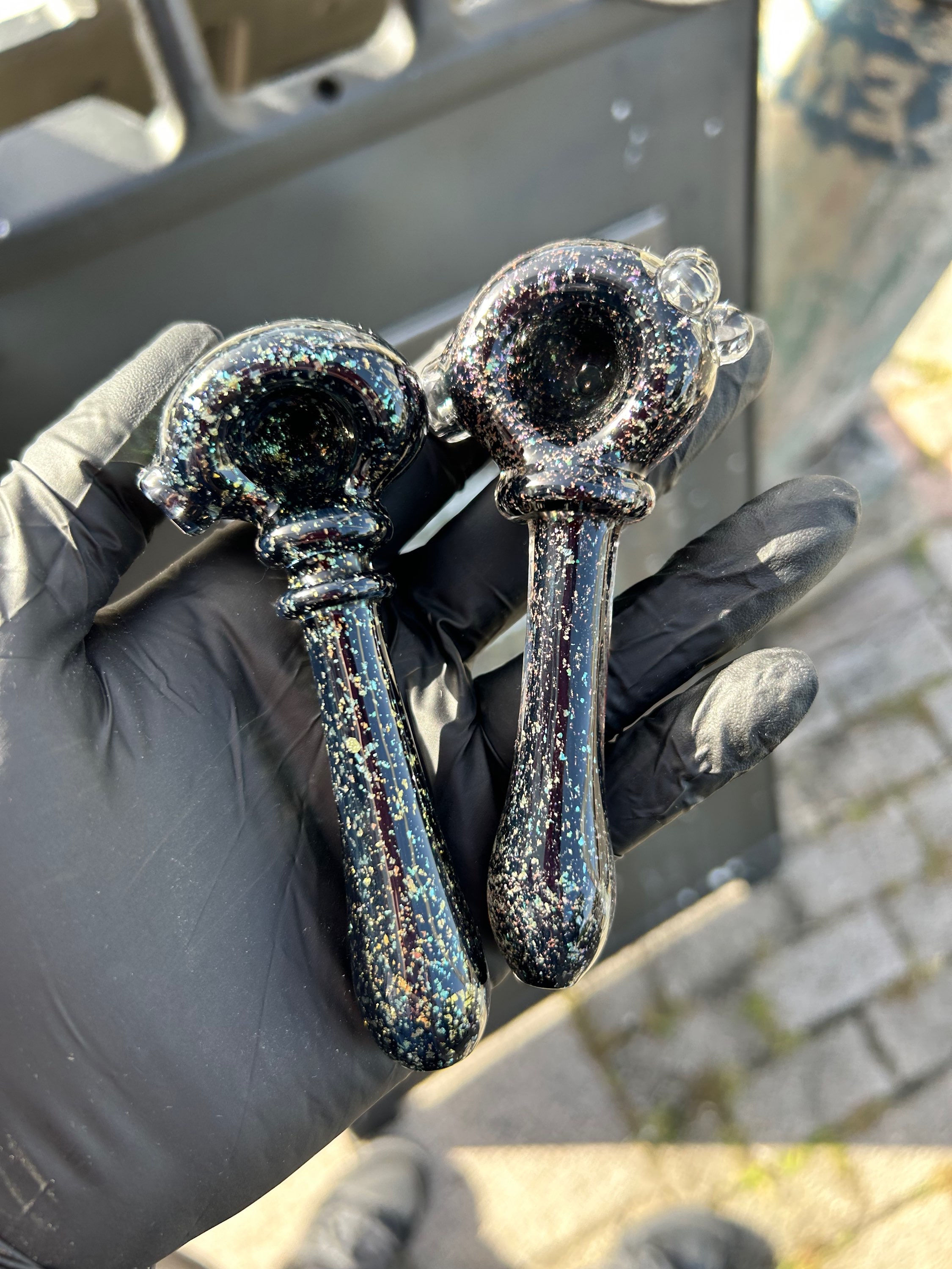 @leo.glass Dichroic Spoons