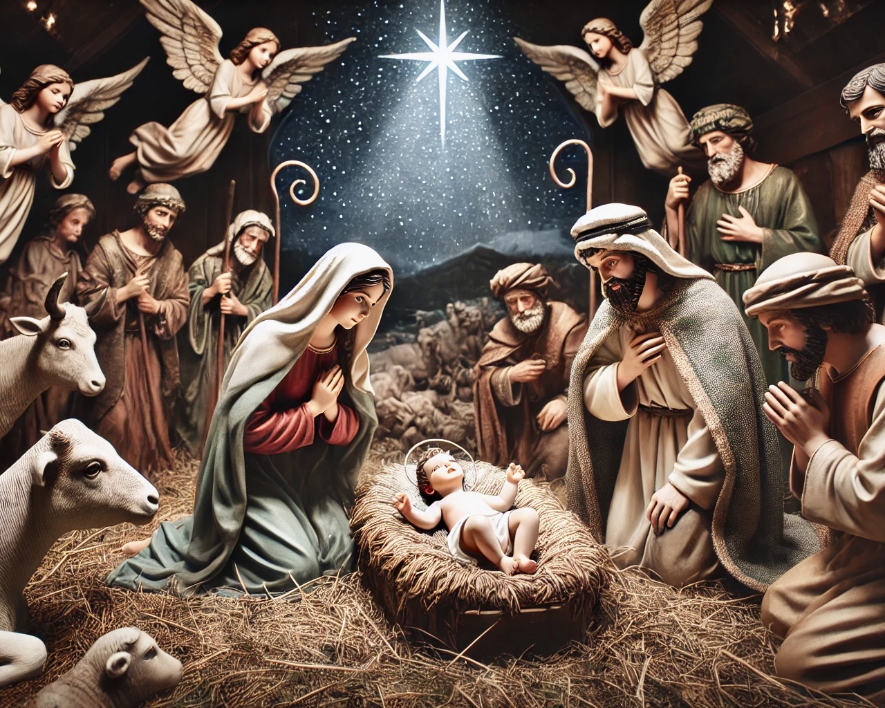 AI produced image of the Nativity
