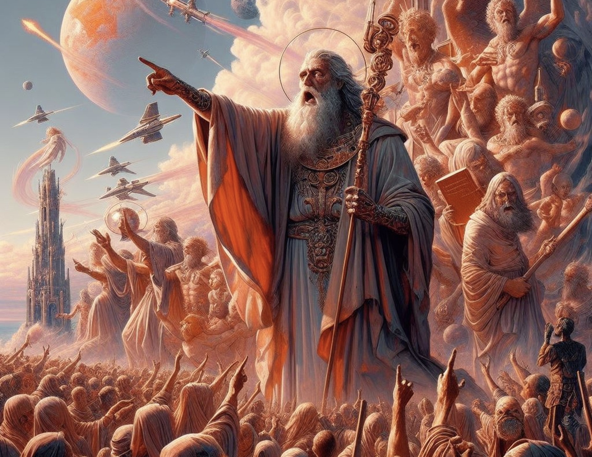 ai image depicting the modern image of idolization people have for pastors