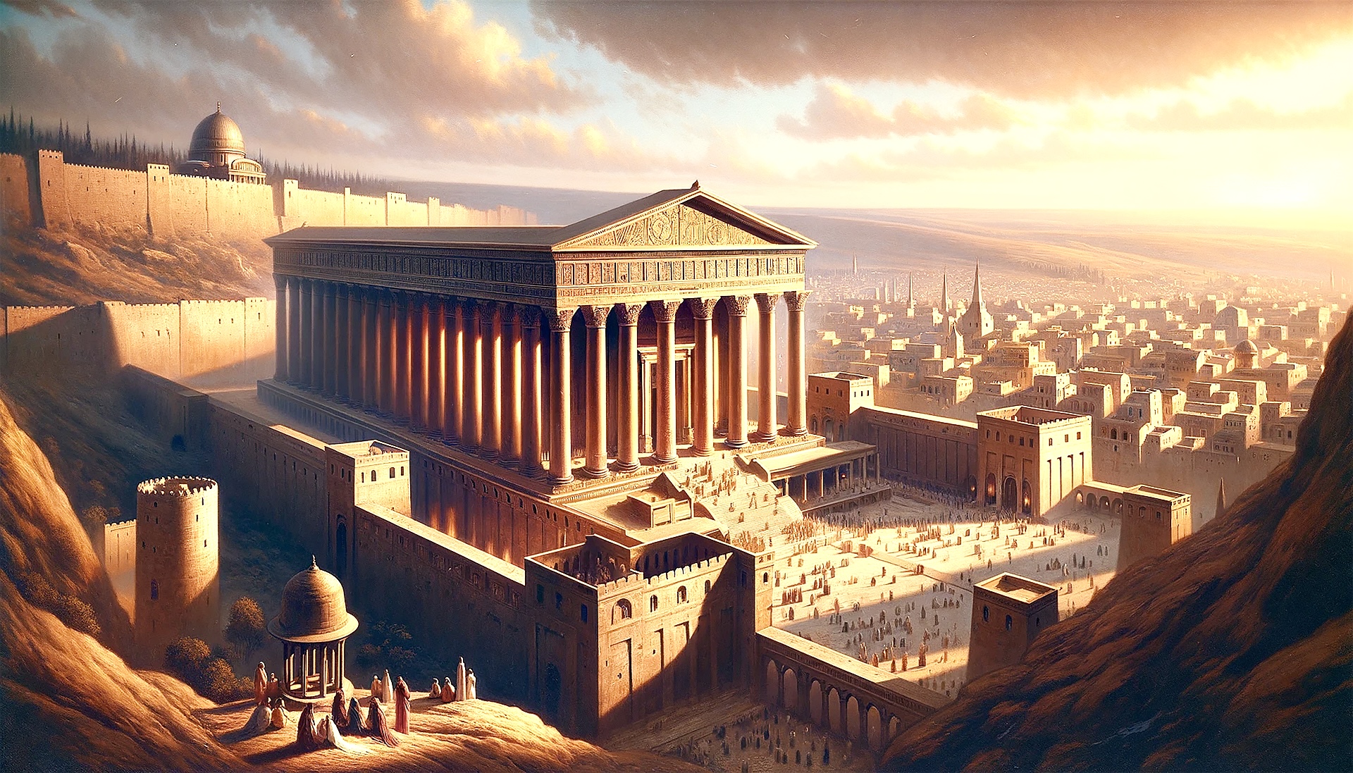ai generated image of solomons temple