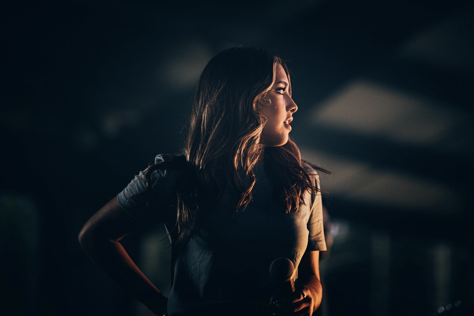 A woman on the run