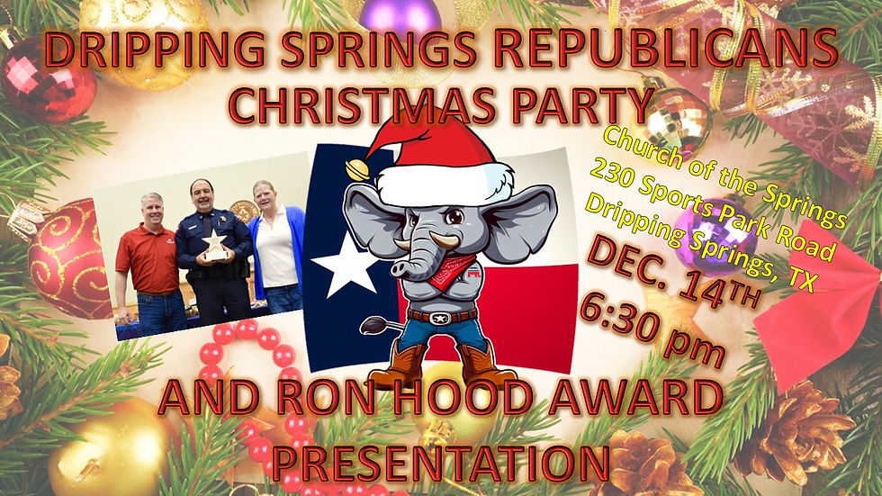 DSR CHRISTMAS SOCIAL & RON HOOD AWARD PRESENTATION