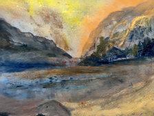 The Gap Between (sold)
Acrylic on canvas
H 40" W 30" /
H 101.6 cm W 76.2cm