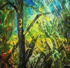 Burn Baby Burn (sold)
Acrylic on canvas
H 40" W 30" /
H 101.6 cm W 76.2cm