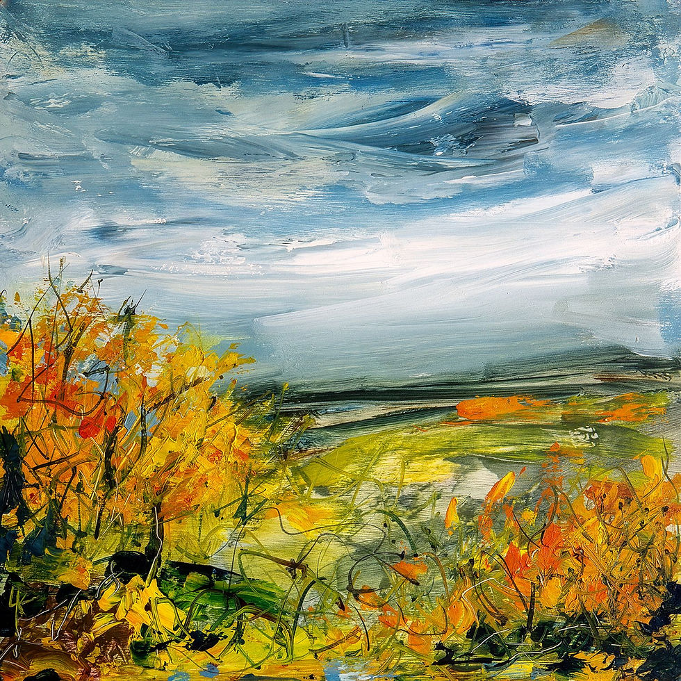 A landscape in Autumn by Lynn Keddie