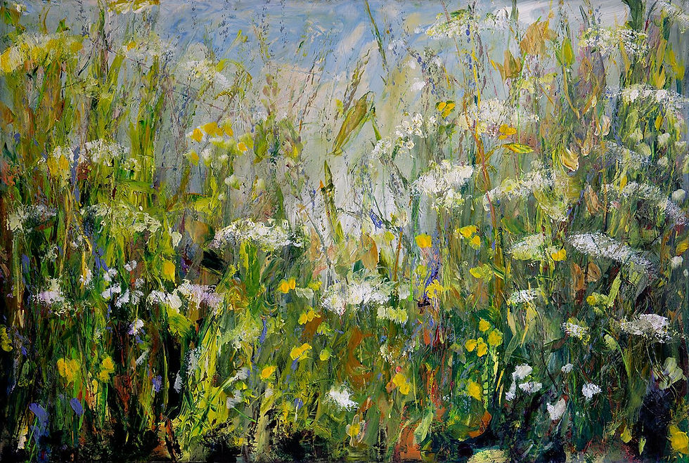 wild flowers in a meadow - print by Lynn Keddie