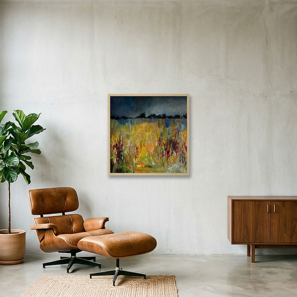 Thumbnail: Atmospheric expressive landscape print by Lynn Keddie