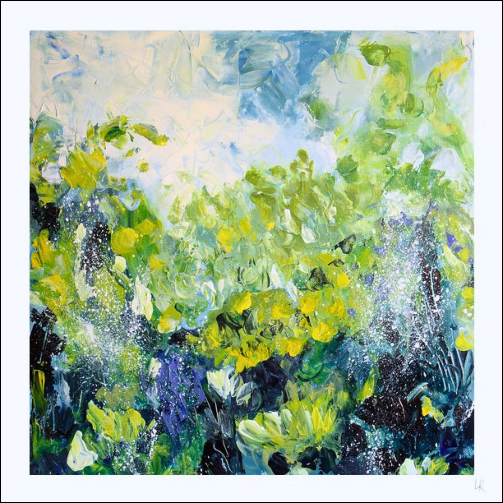 Ribbons of Life - Art Print - Expressive Springtime Painting - Lynn Keddie Art