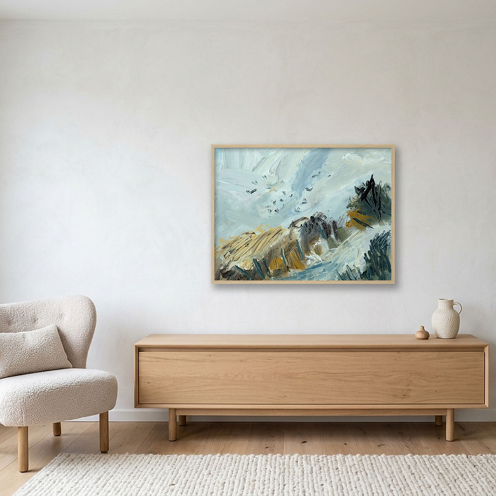 Thumbnail: expressive landscape print by Lynn Keddie