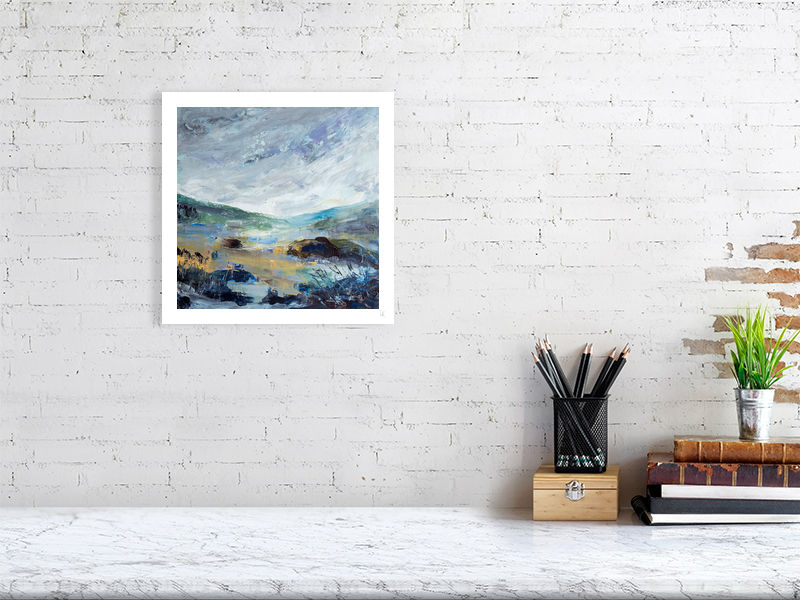 Thumbnail: Pools of Light - Atmospheric Landscape Art Print - Lynn Keddie Art