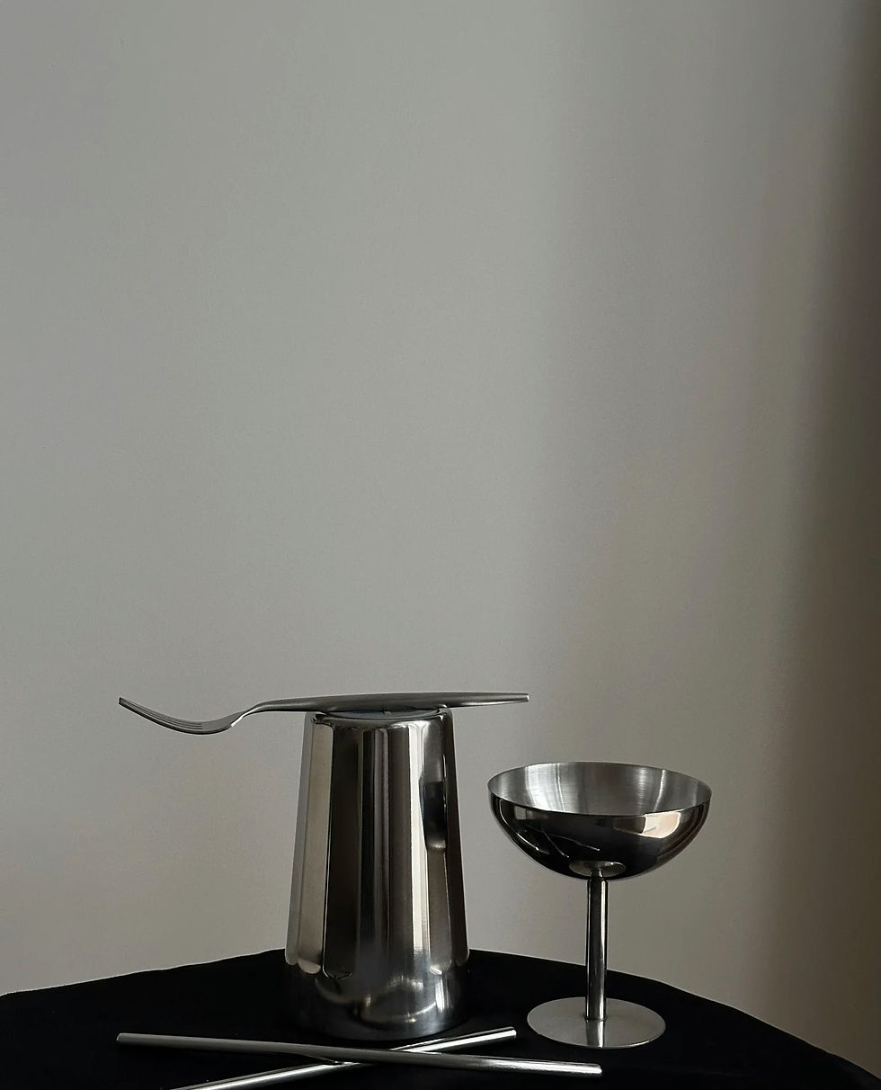 Thumbnail: Stainleess steel high-footed ice cream dessert and snack cup
