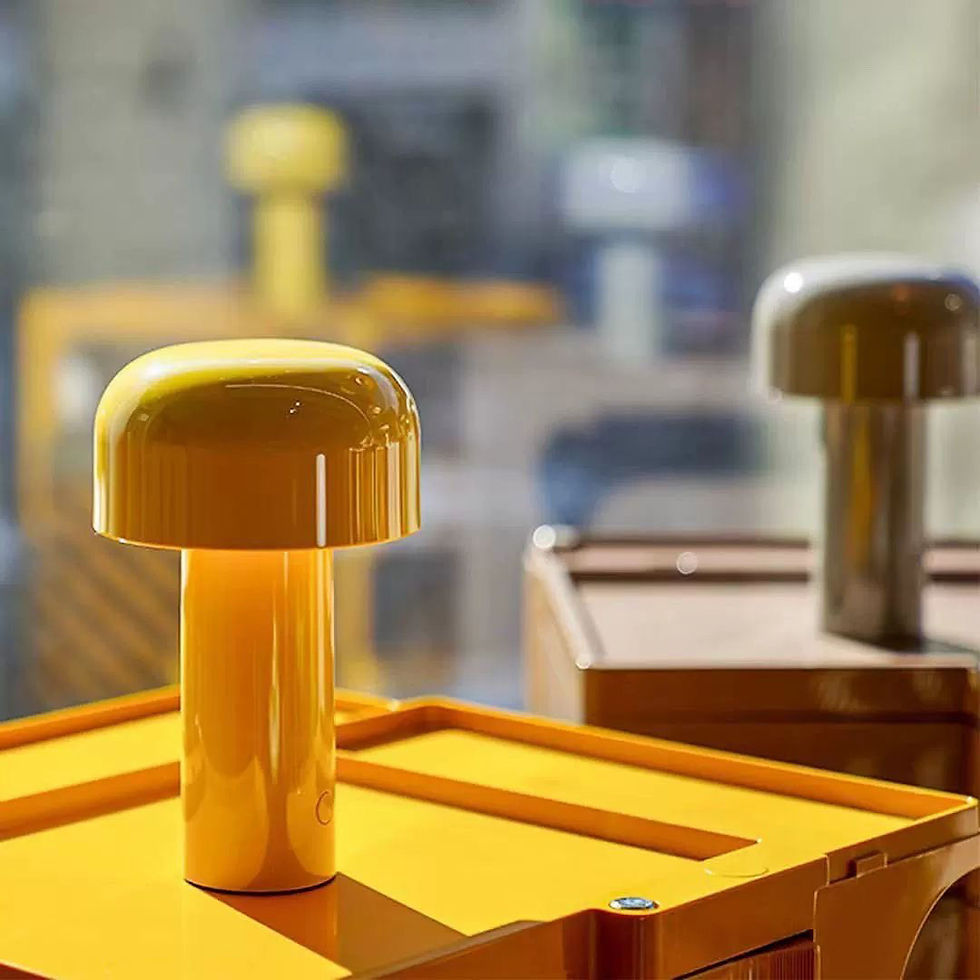 Thumbnail: Metal Mushroom Lamp | Minimalist Bedside Light