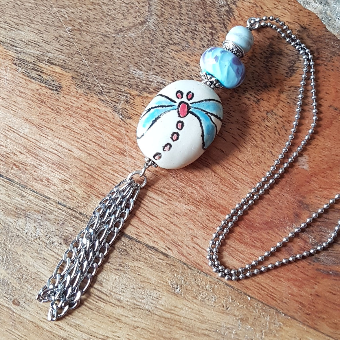 Blue Dragonfly Pendant Necklace