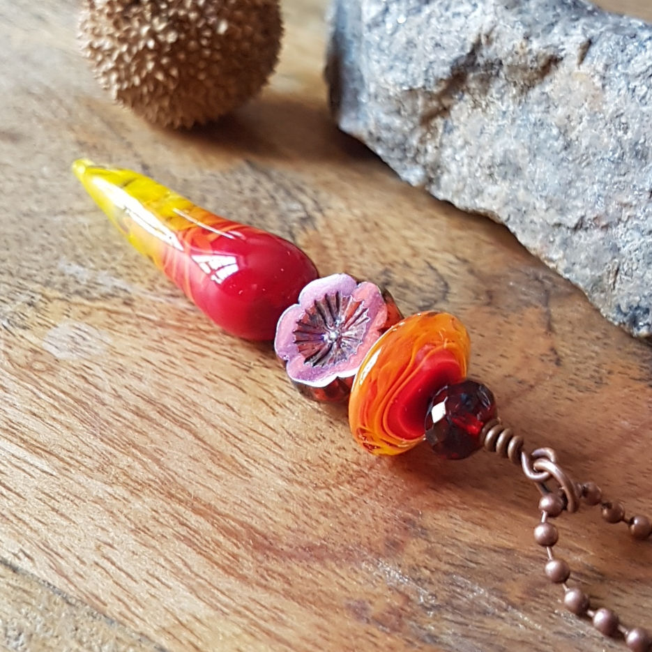 Thumbnail: Lava Swirls Pendant Necklace