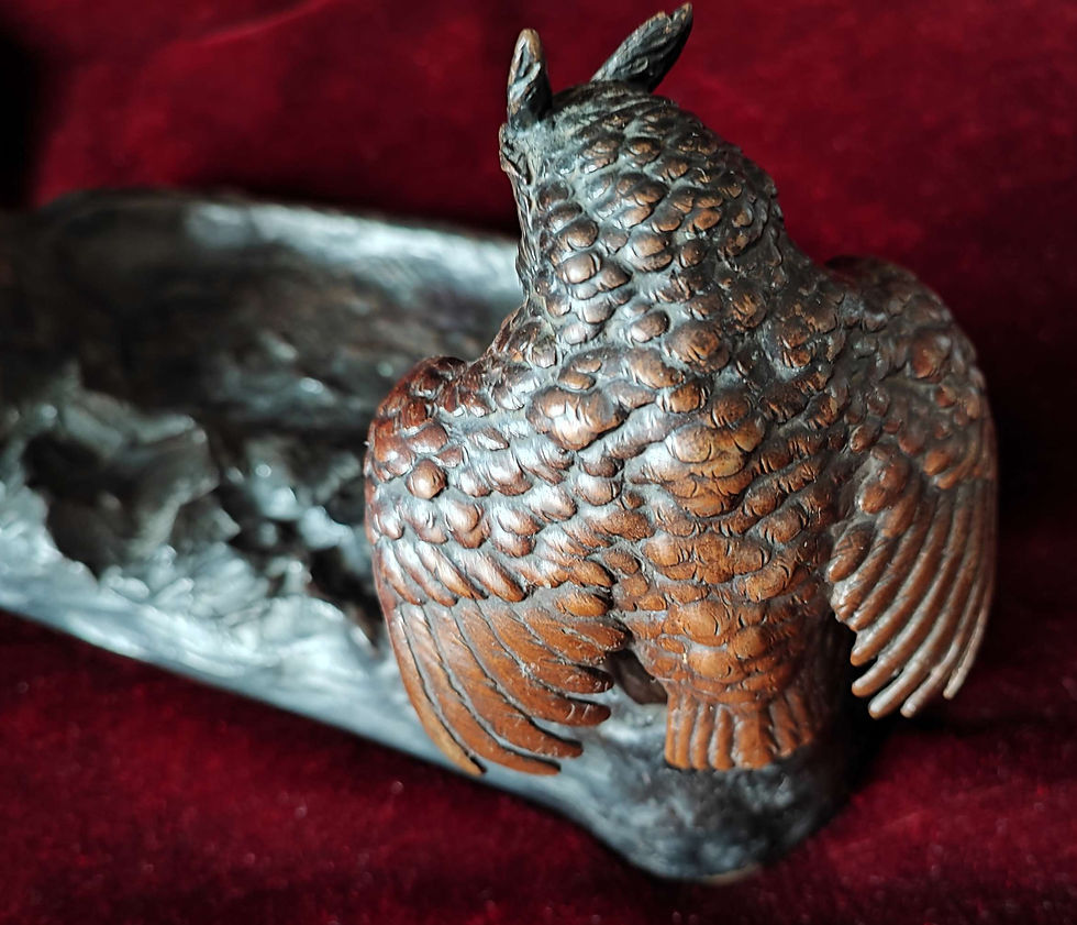 Miniaturbild: Schreibtischgarnitur Bronze Eule Gornik attr. Um 1900