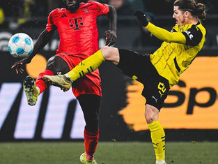 Bayern equalise late against a strong Dortmund team!