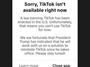 Tik-Tok in den USA abgeschaltet