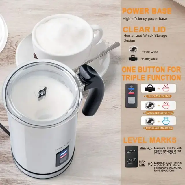 Thumbnail: Secura Automatic Electric Milk Frother and Warmer (500ml)