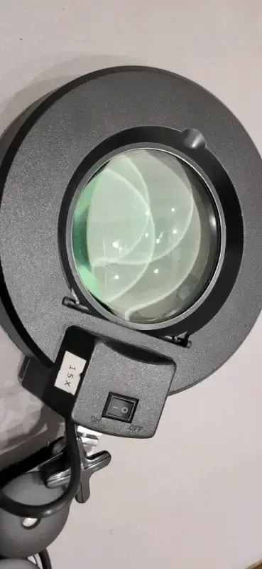 Thumbnail: Qiureva 15X Stand Magnifier Light, Adjustable Floor Lamp