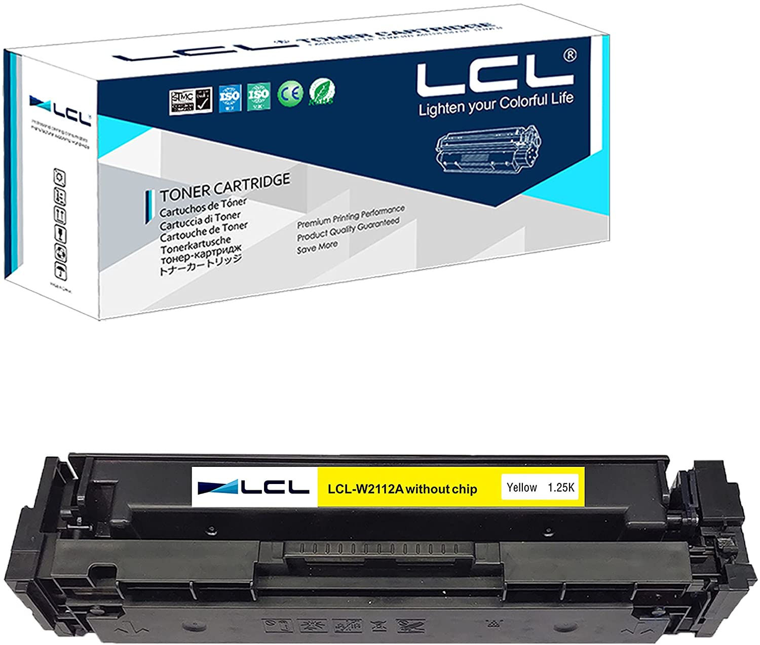 Without Chip LCL Compatible for HP 206A 206X W2112A W2112X Toner