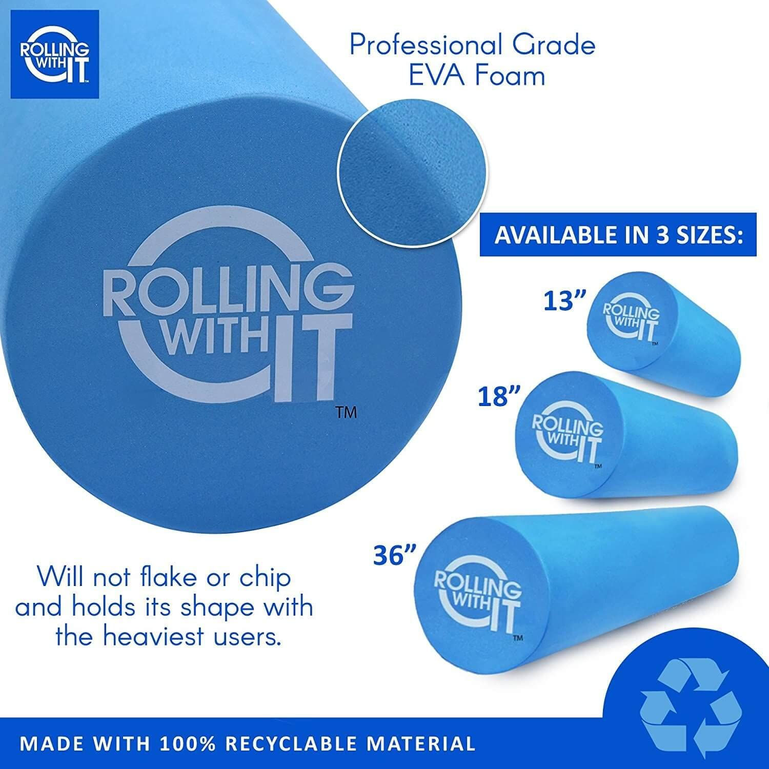 Premium EVA Foam Roller - 3Ft.