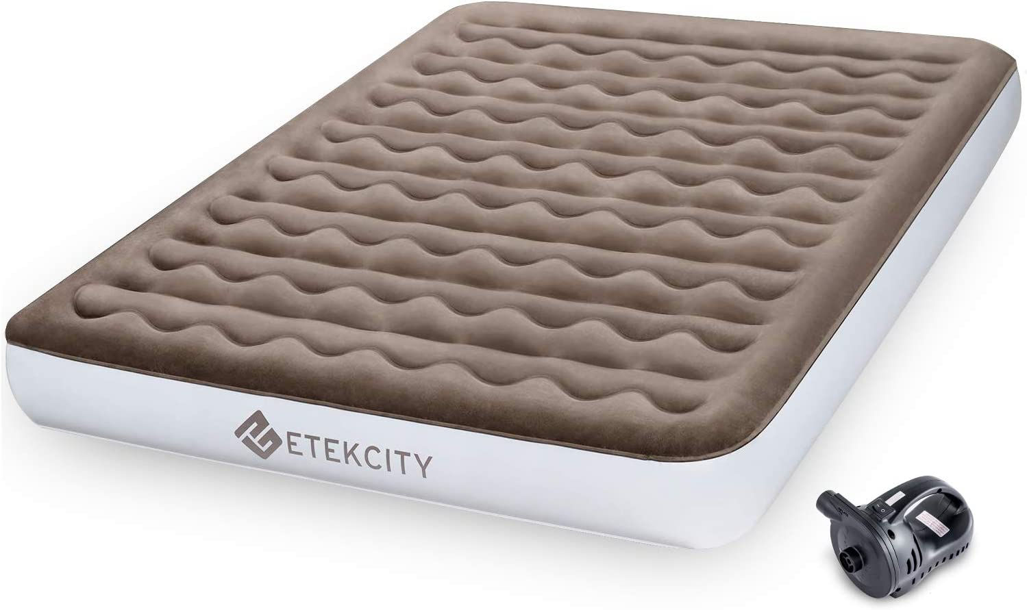 ETEKCITY Twin Queen Size Camping Air Mattress Blow Up Bed Inflatable