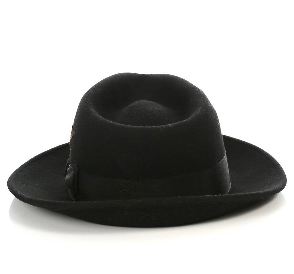 Thumbnail: Midnight Black Crushable Fedora 