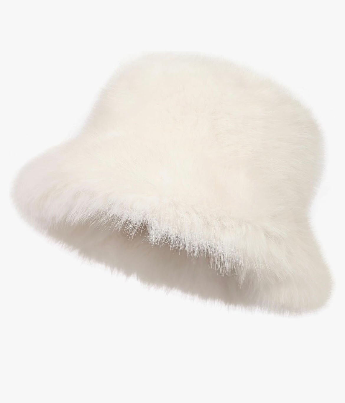 Snow Faux Fur Bucket