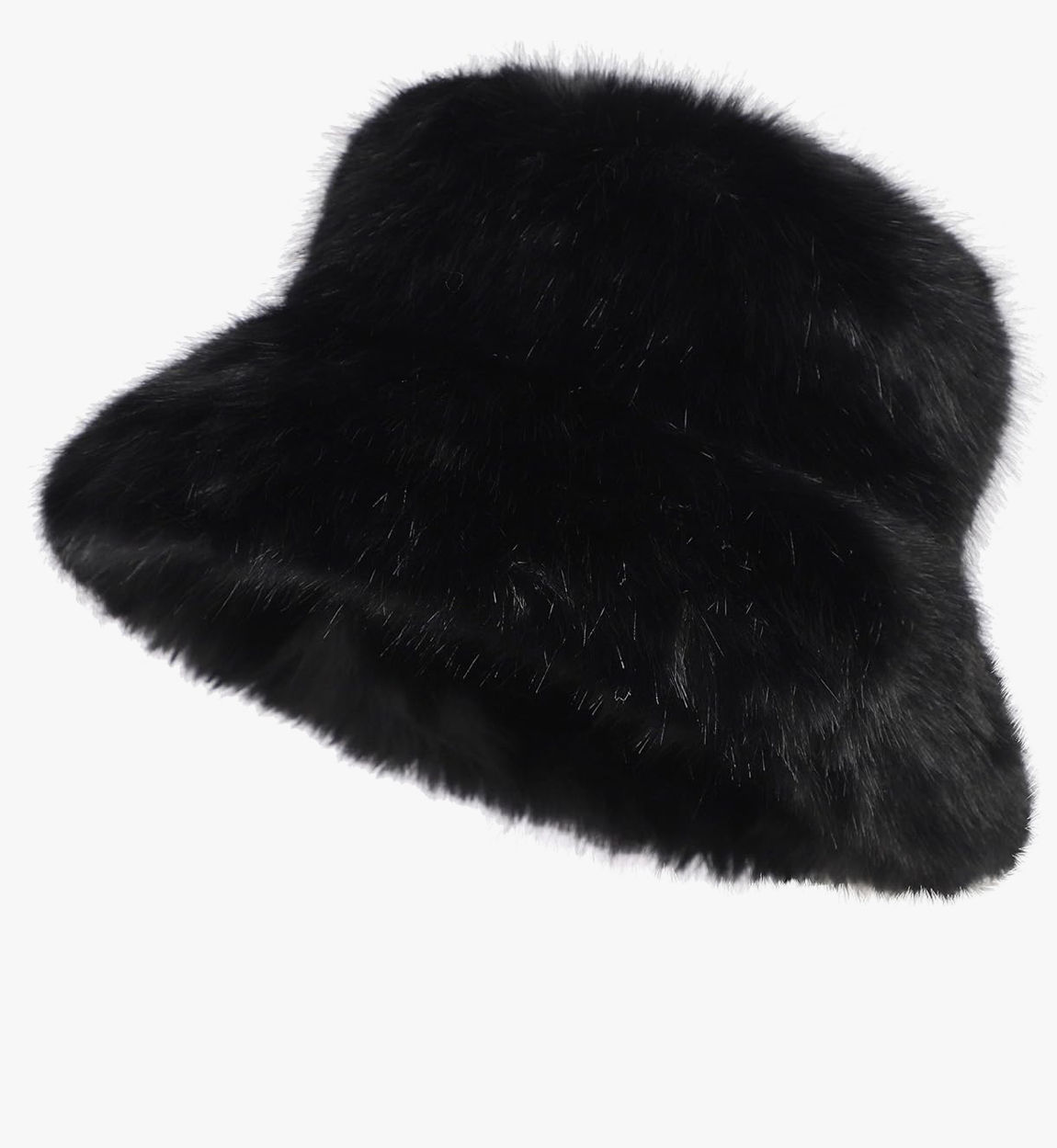 Midnight Faux Fur Bucket