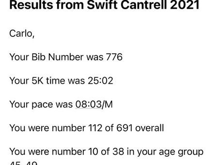 My 5k Progress, and my PB (personal best)