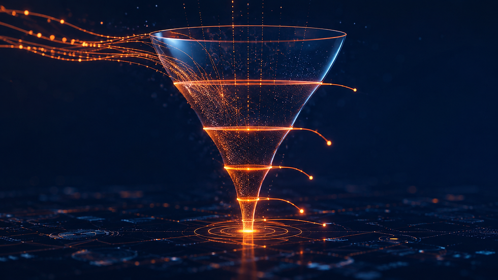 Lead cycle funnel visualization 
showing where small businesses 
lose leads in 2026