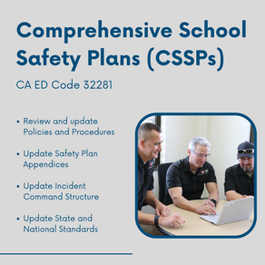 Let Us Help with your Comprehensive School Safety Plans