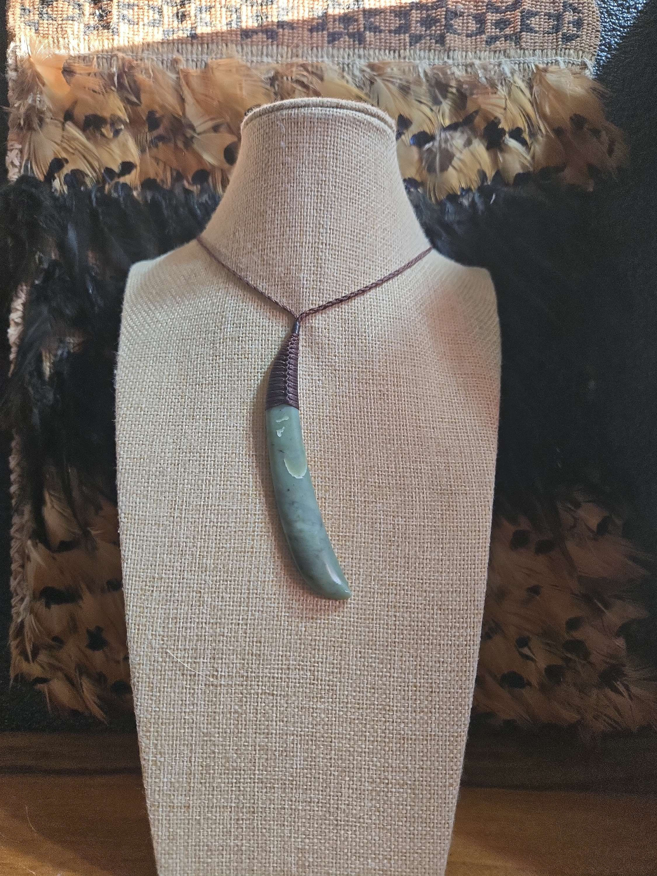 Contemporary style Inanga pounamu taonga