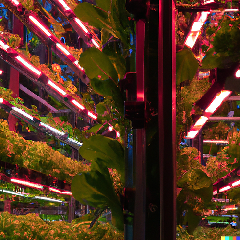 DALL·E 2023-05-25 15.28.28 - The inside of a futuristic, fully automated vertical farming