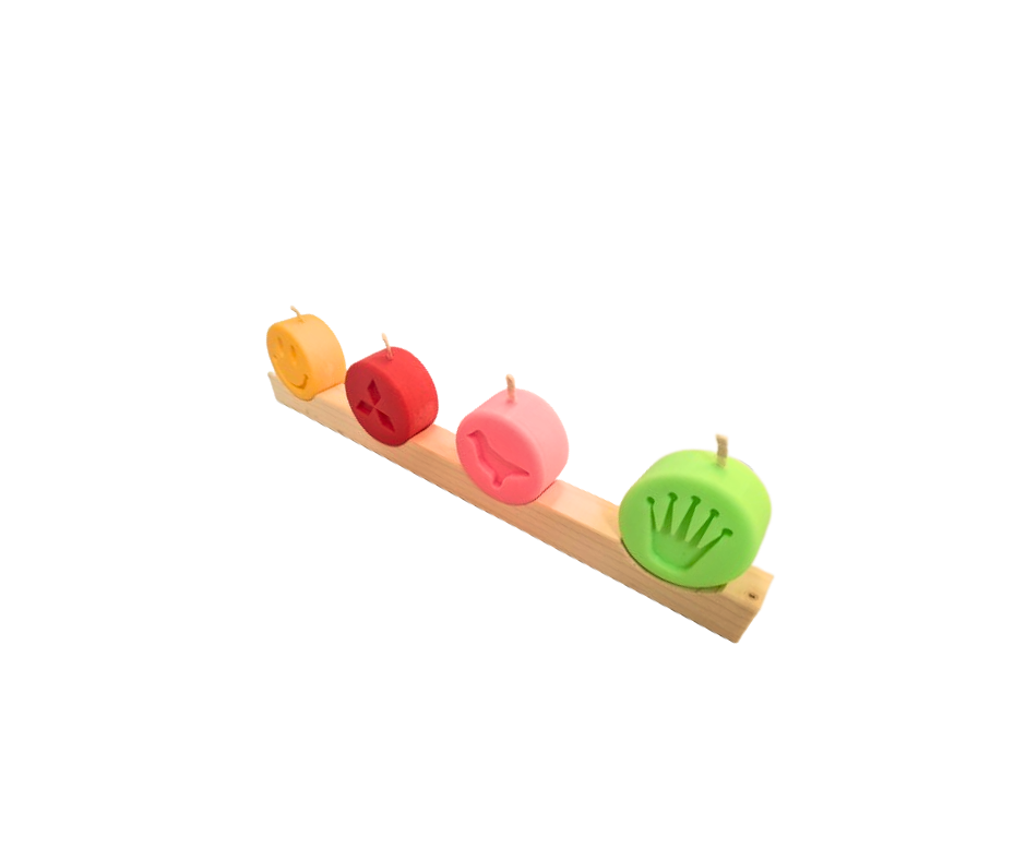 Thumbnail: Cowie Candle Set Colours With Stand