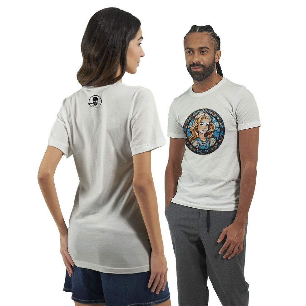 Thumbnail: Stained Threads: Alice from Alice in Wonderland Premium Unisex Crewneck T-shirt