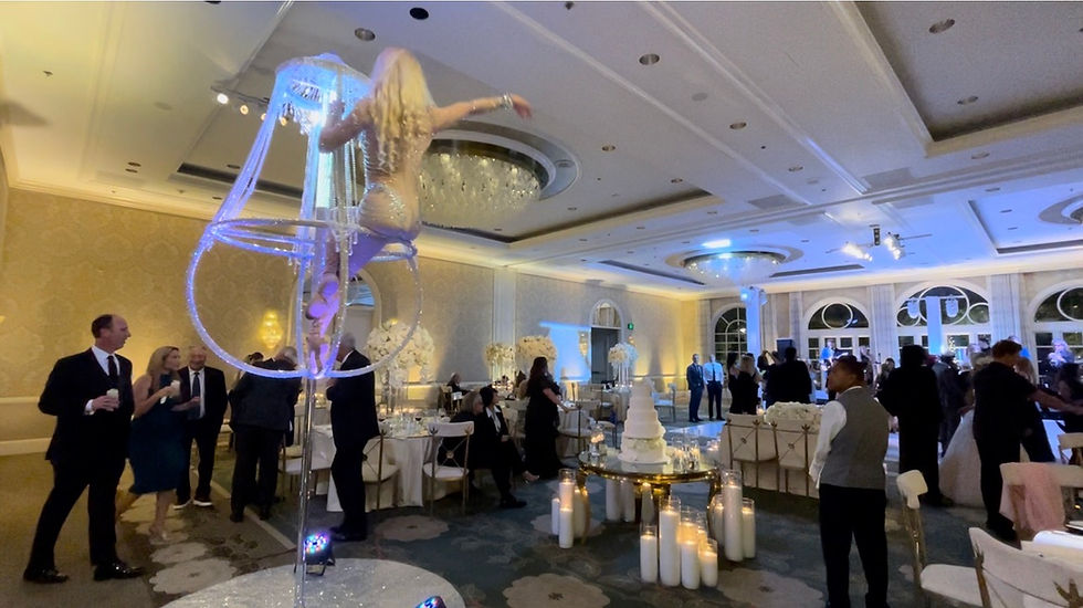 Freestanding Aerial Chandelier Performance