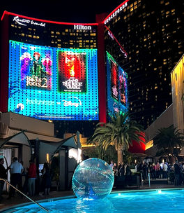 Customizable bubble sphere performer for luxury events and themed experiences