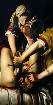 Source Material for Back Wall- Judith Beheading Holofernes by Artemisia Gentileschi