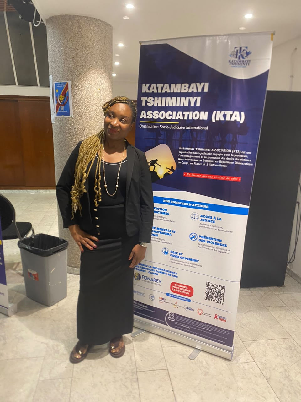KATAMBAYI TSHIMINYI ASSOCIATION à Bruxelles pour le plaidoyer en faveur des droits des victimes en RDC