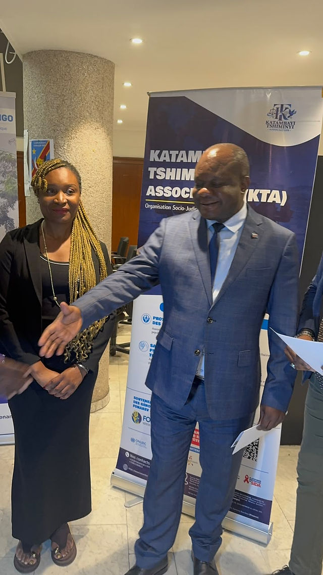 KATAMBAYI TSHIMINYI ASSOCIATION à Bruxelles pour le plaidoyer en faveur des droits des victimes en RDC
