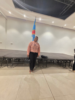 Photo de la délégation de l’ASBL Katambayi Tshiminyi Association lors de la rencontre RDC–Colombie sur la justice transitionnelle, à Kinshasa, le 2 juillet 2025.