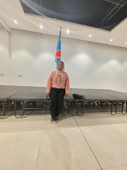 Photo de la délégation de l’ASBL Katambayi Tshiminyi Association lors de la rencontre RDC–Colombie sur la justice transitionnelle, à Kinshasa, le 2 juillet 2025.