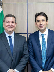 Companhia Docas do Ceará participa de cerimônia em homenagem ao Ministro de Portos e Aeroportos Silvio Costa Filho, em Brasília.