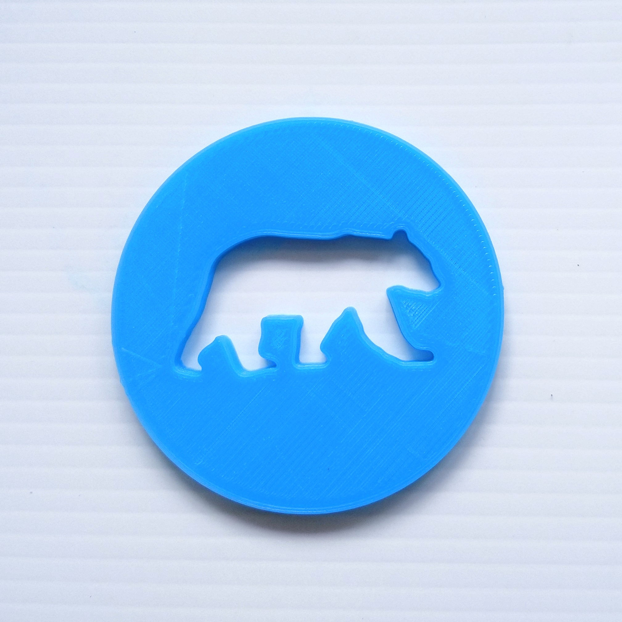 Bear Disc - Large extruder disc to create embeds to use in handmade soap