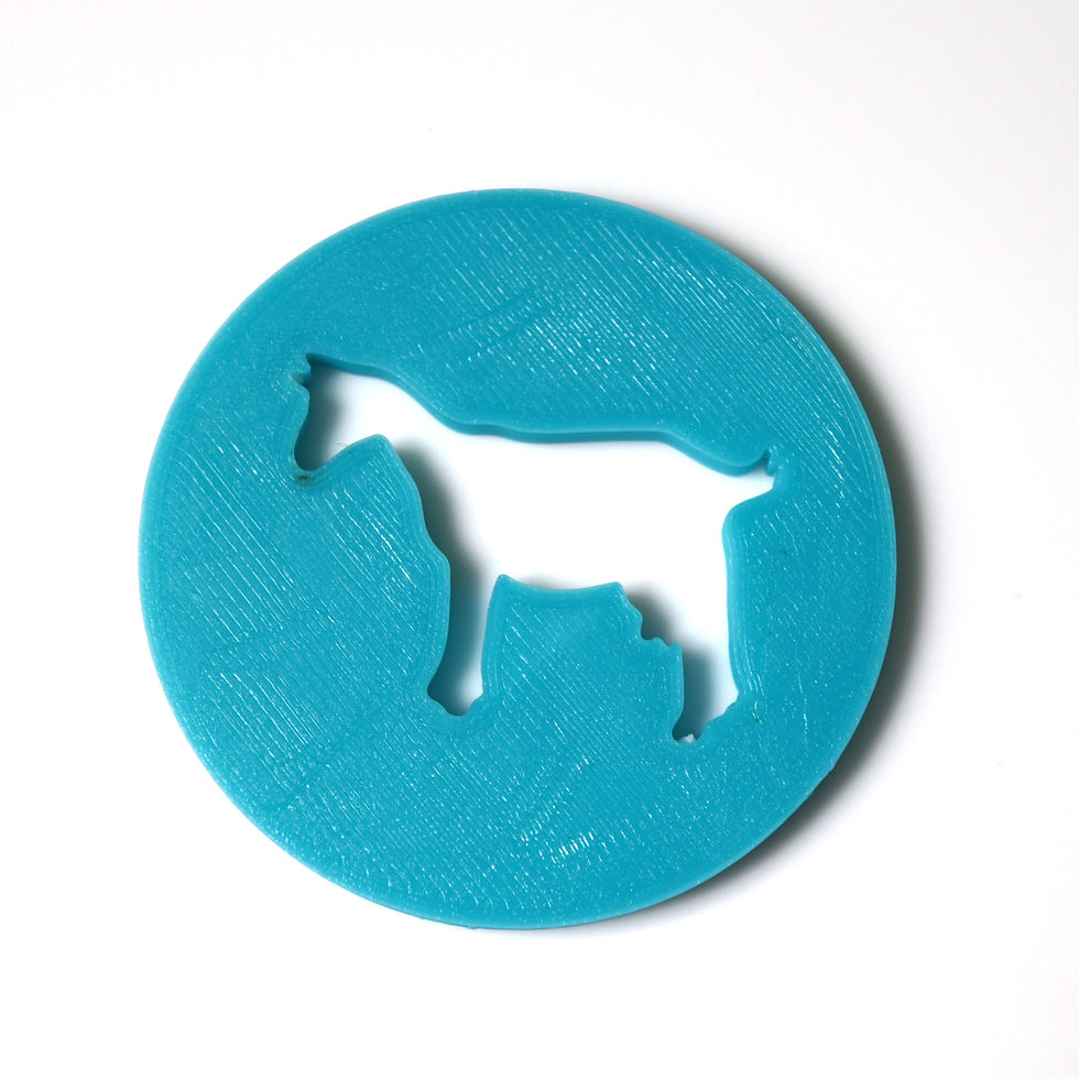 Thumbnail: Adult Goat - Large Extruder Disc to create embed to use in handmade soap